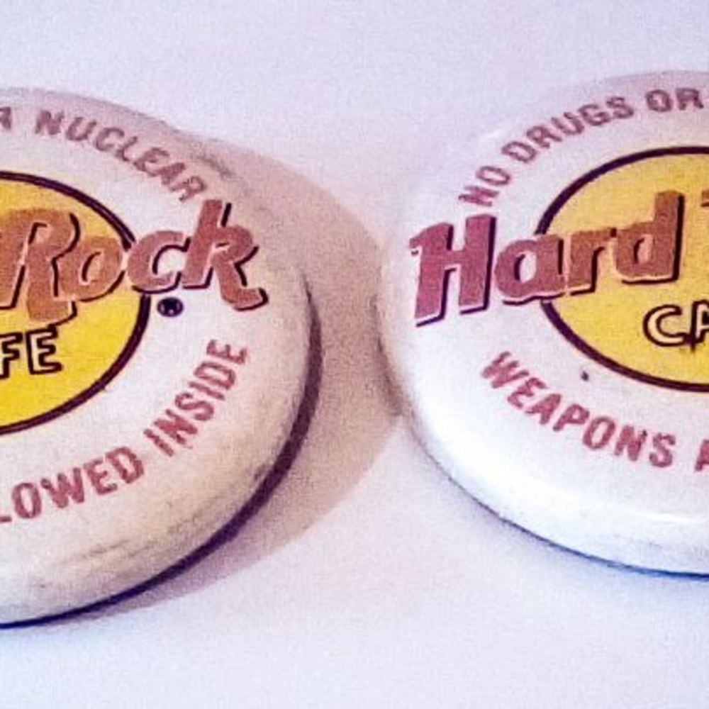 Hard Rock Cafe Buttons Set